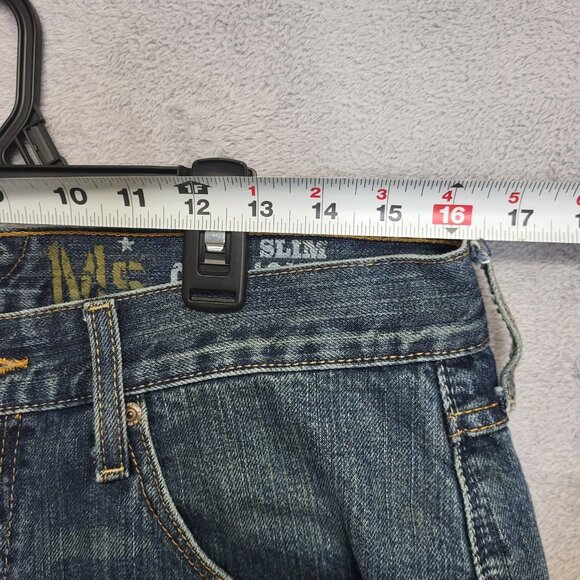 Ariat Jeans Mens 32x32 M5 Slim Straight Western Workwear Cowboy Blue Denim - Picture 5 of 11